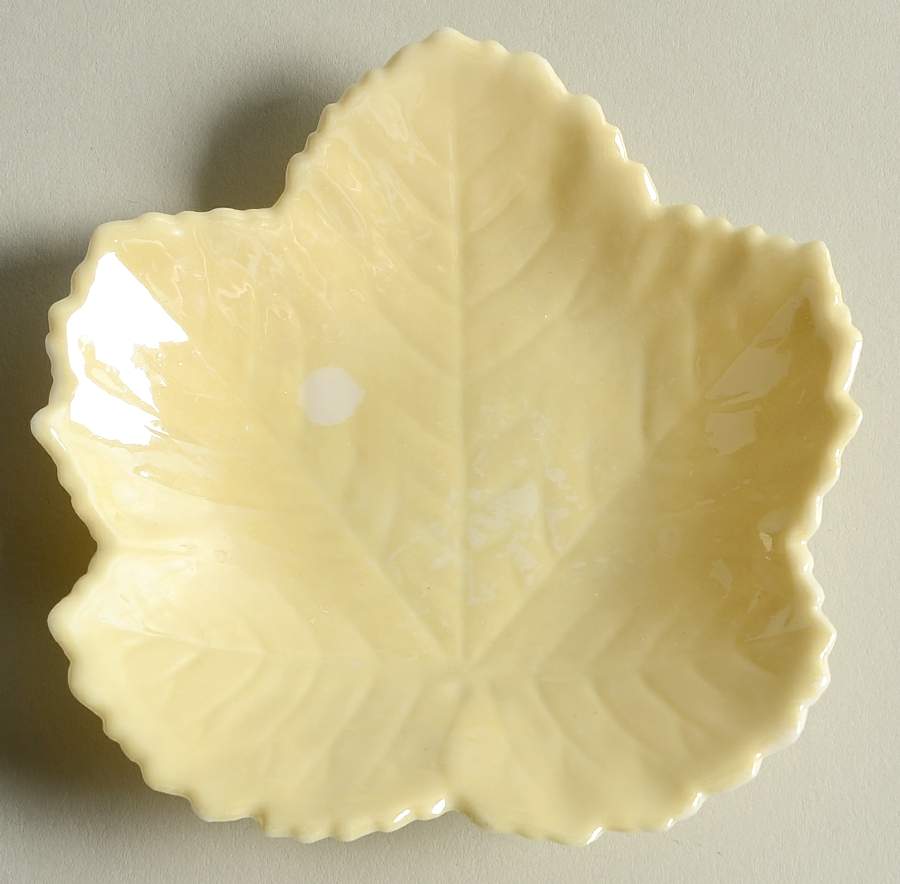 Leaf, Shell & Heart Shaped Plates 4'' Sycamore Leaf Plate by Belleek Pottery (Ireland)-1