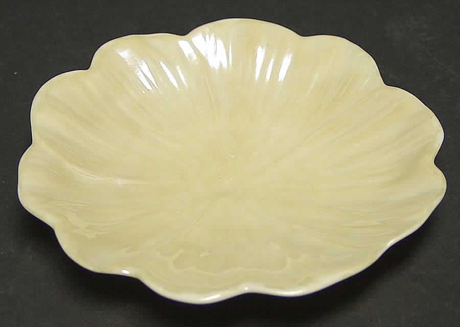 Leaf, Shell & Heart Shaped Plates Primrose Shaped Butter Plate by Belleek Pottery (Ireland)-1