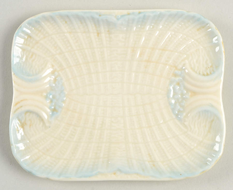 Neptune Blue Jewelry Dish by Belleek Pottery (Ireland)-1
