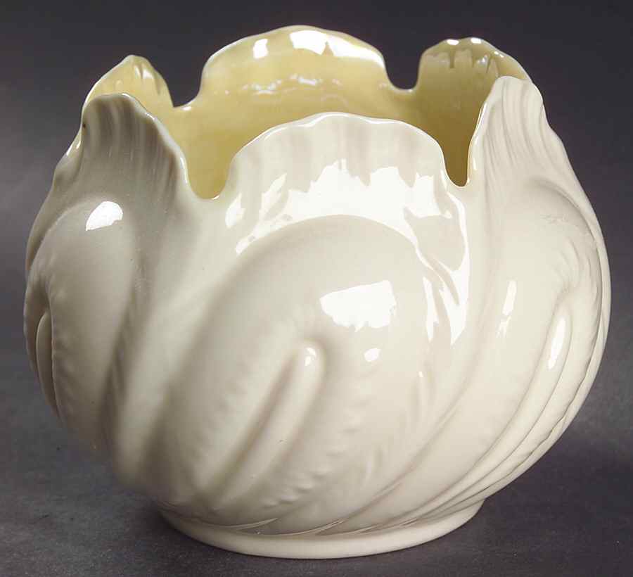 Flower Pot Nickel Flower Pot Vase by Belleek Pottery (Ireland)-1