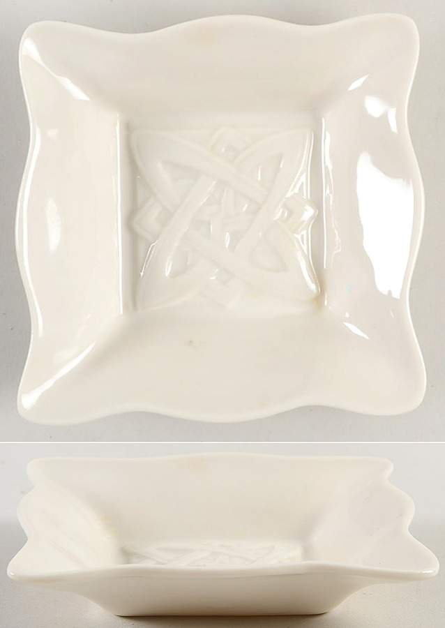 Collectors Society 4" Square Tray by Belleek Pottery (Ireland)-1