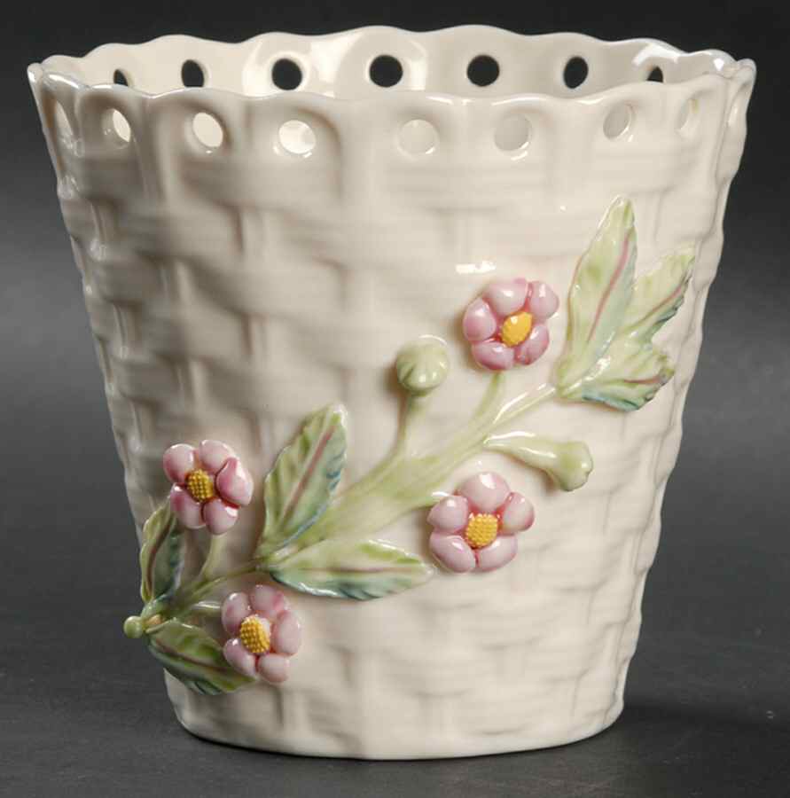 Collectors Society Vase-Basket Spill 3" by Belleek Pottery (Ireland)-1