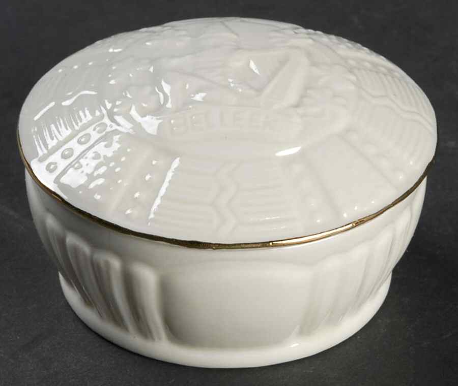 Collectors Society Trinket Box & Lid by Belleek Pottery (Ireland)-1