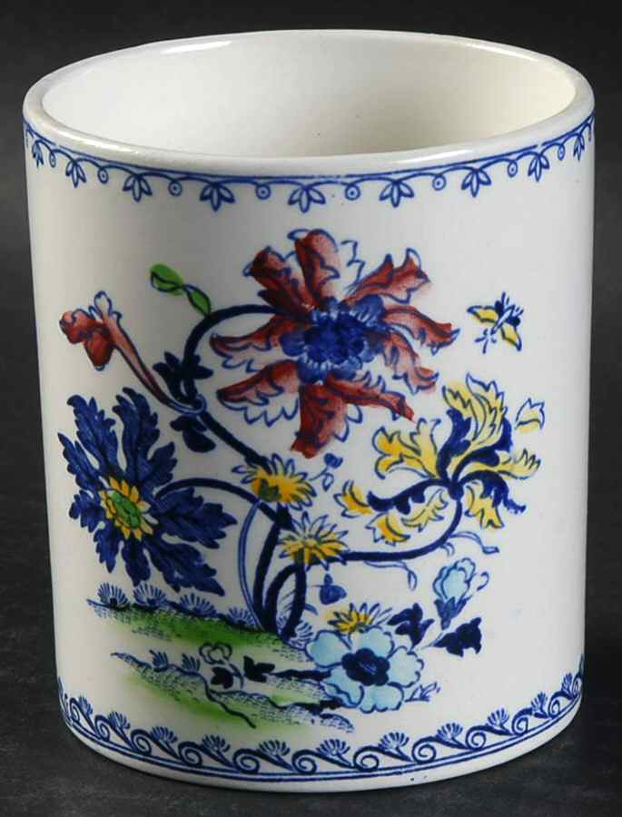 Balmoral Blue Multicolor Jam/Jelly No Metal Lid by Crown Staffordshire-1
