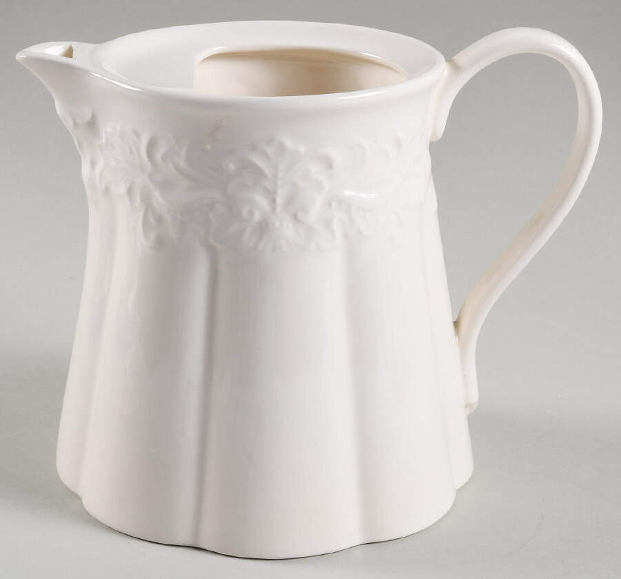 Country Chateau (All White) Teapot No Lid by Charter Club-1