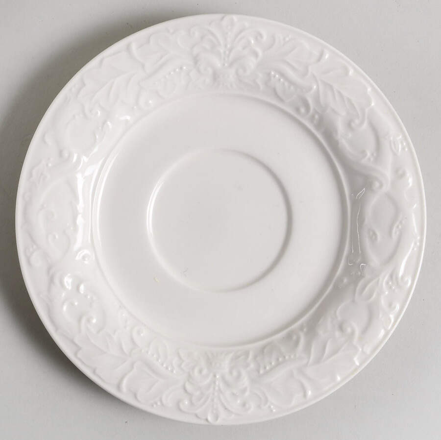 Country Chateau (All White) Saucer for Breakfast Cup by Charter Club-1