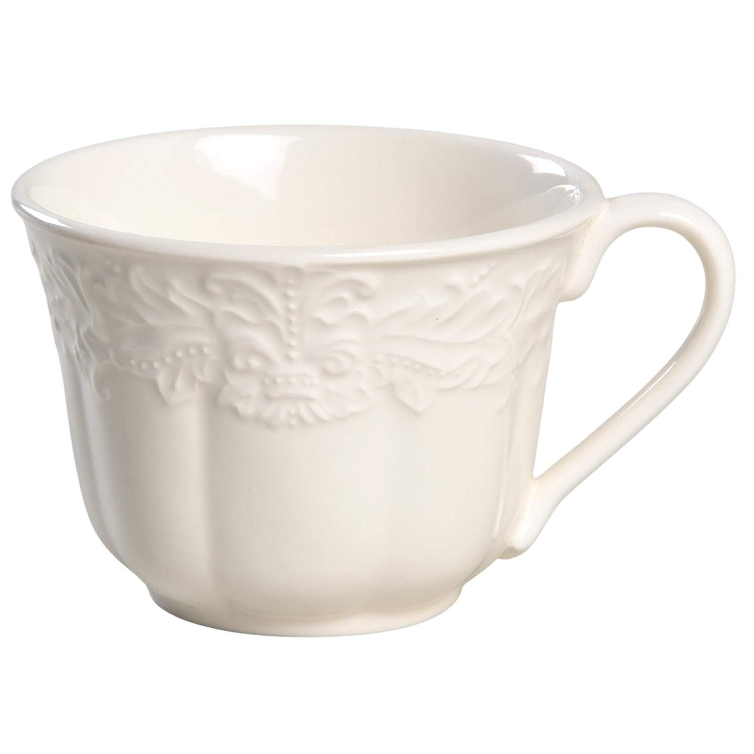 Country Chateau (All White) Flat Cup by Charter Club-1