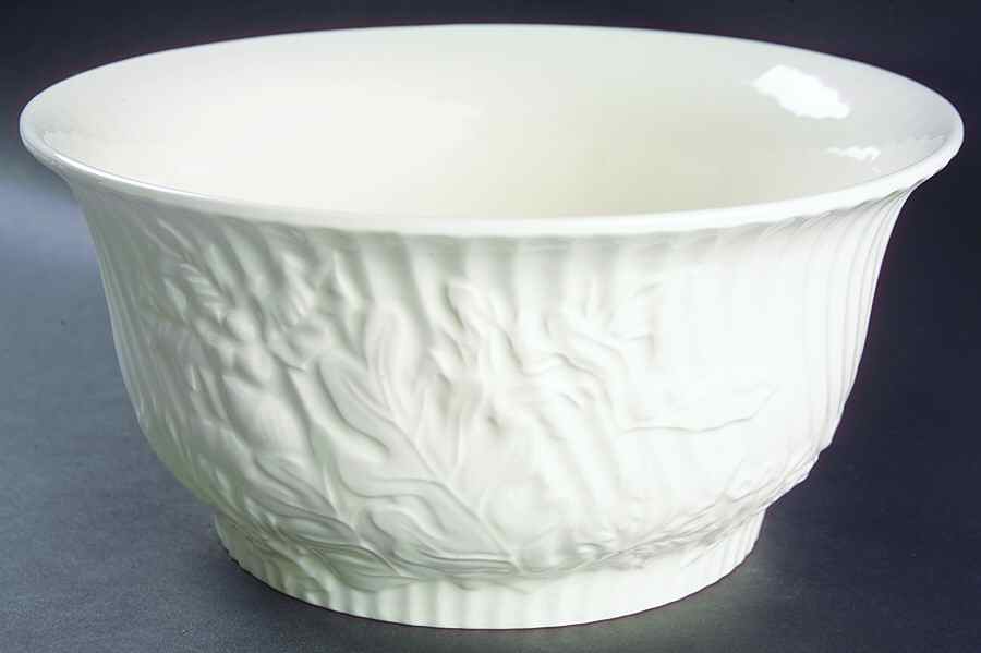 Country Chateau (All White) 11" Large Salad Serving Bowl by Charter Club-1