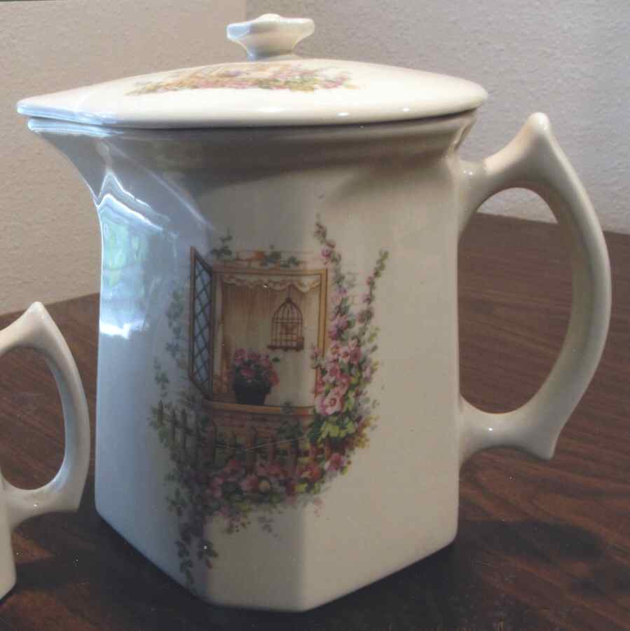 Open Window Pitcher & Lid by Coors Pottery-1