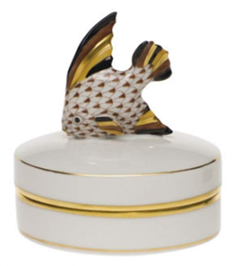 Boxes Angel Fish Box-Chocolate - No Box by Herend-1