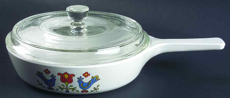 Country Festival 6" Menuette Pan/Skillet & Lid by Corning Corelle-1