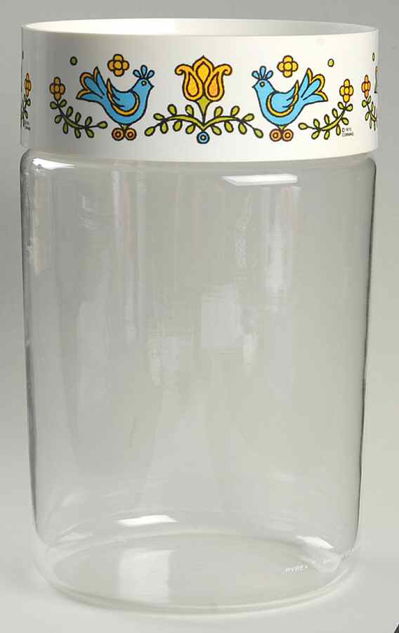 Country Festival 7" Glassware Storage Jar & Lid by Corning Corelle-1