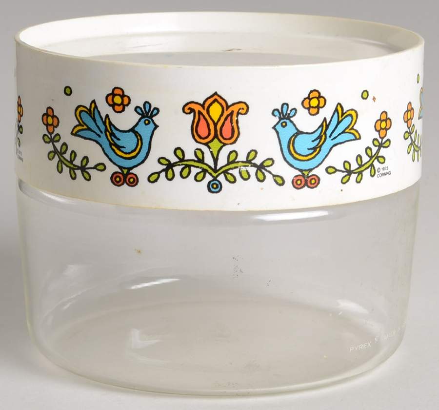 Country Festival 3" Glassware Storage Jar & Lid by Corning Corelle-1