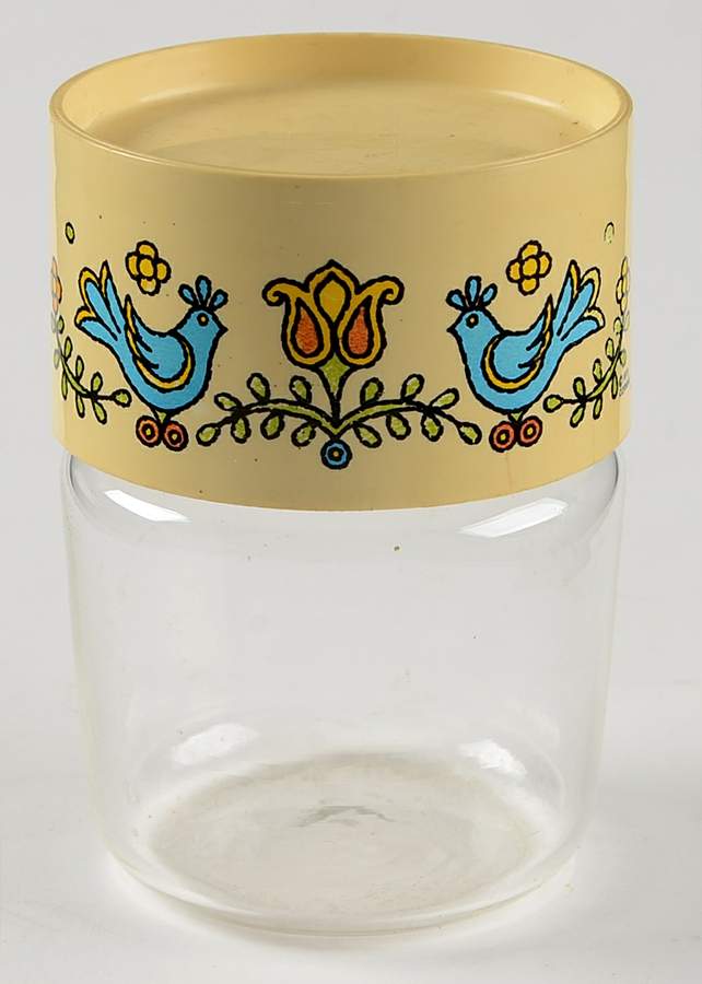 Country Festival 3" Glassware Storage Jar & Lid by Corning Corelle-1