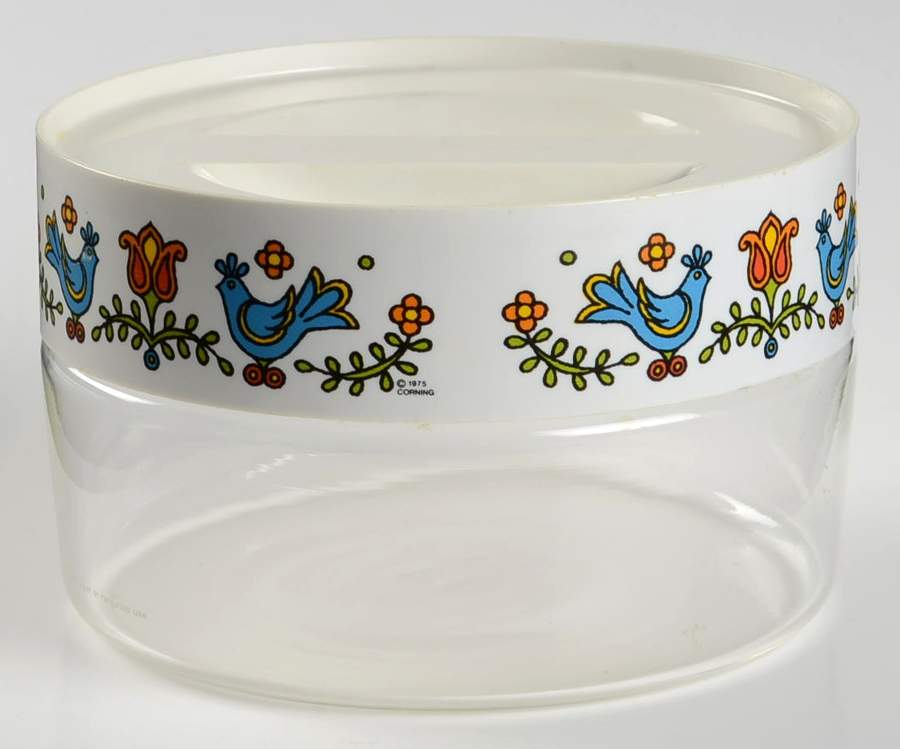 Country Festival 3" Glassware Storage Jar & Lid by Corning Corelle-1