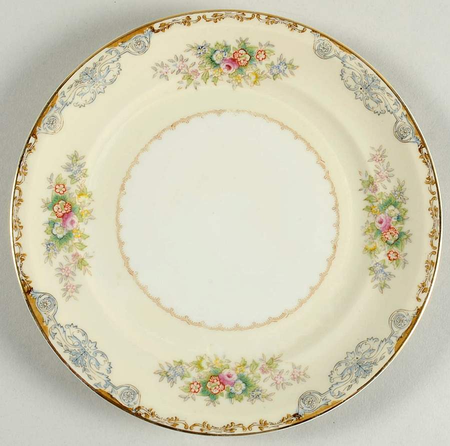 CIJ1 Salad Plate by Crown Ivory (Japan)-1