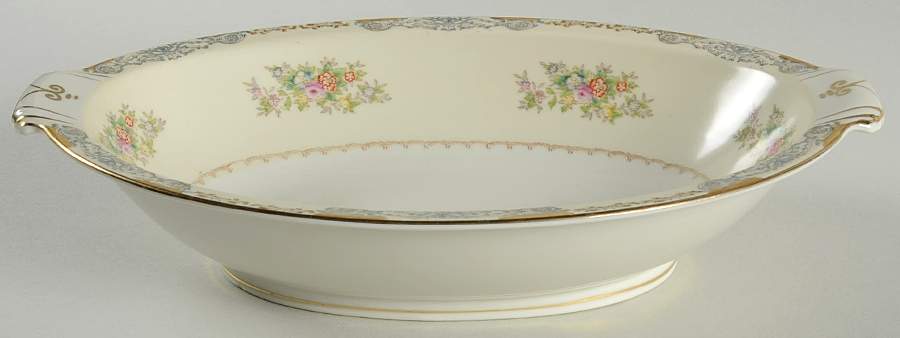 CIJ1 11" Oval Vegetable Bowl by Crown Ivory (Japan)-1