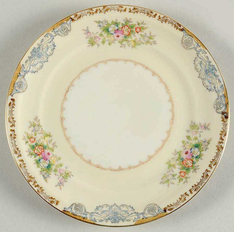 CIJ1 Bread & Butter Plate by Crown Ivory (Japan)-1