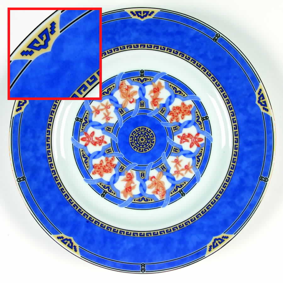 Ginkgo Bleu Salad/Dessert Plate by Christofle-1