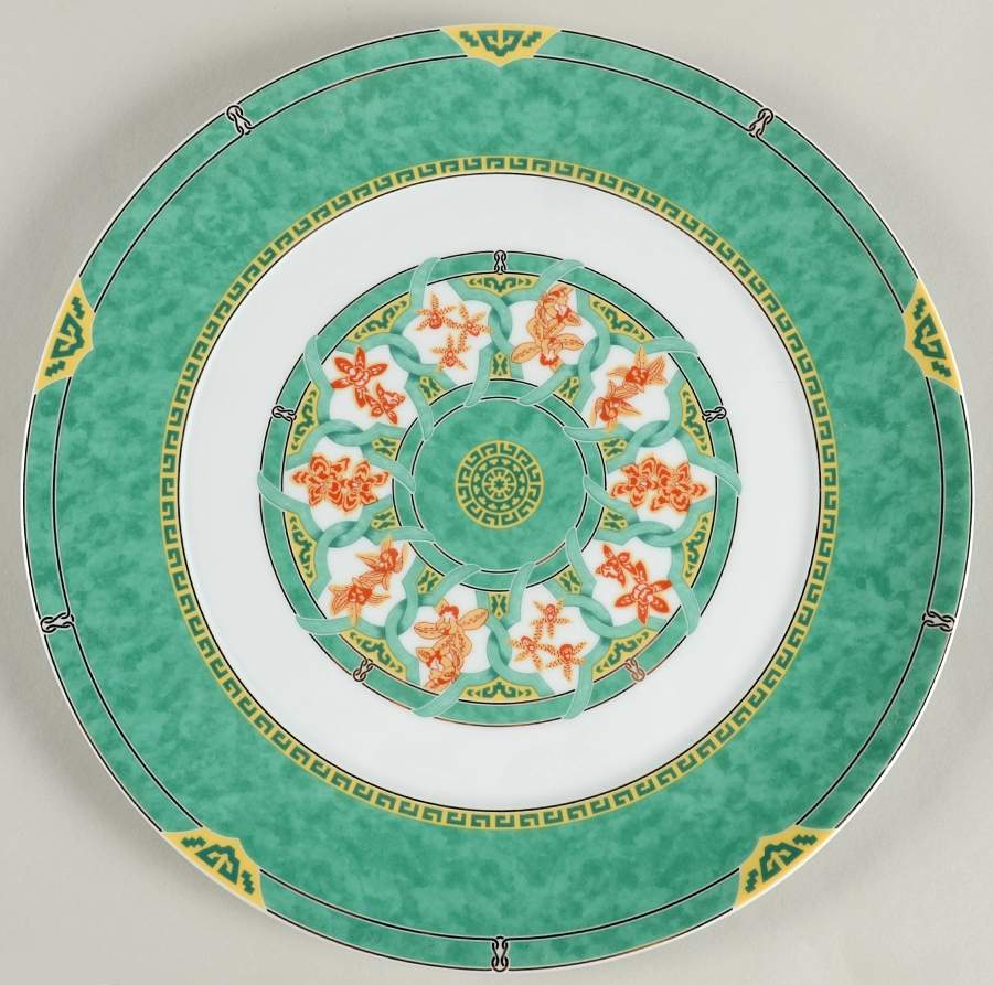 Ginkgo Vert Cake Plate by Christofle-1