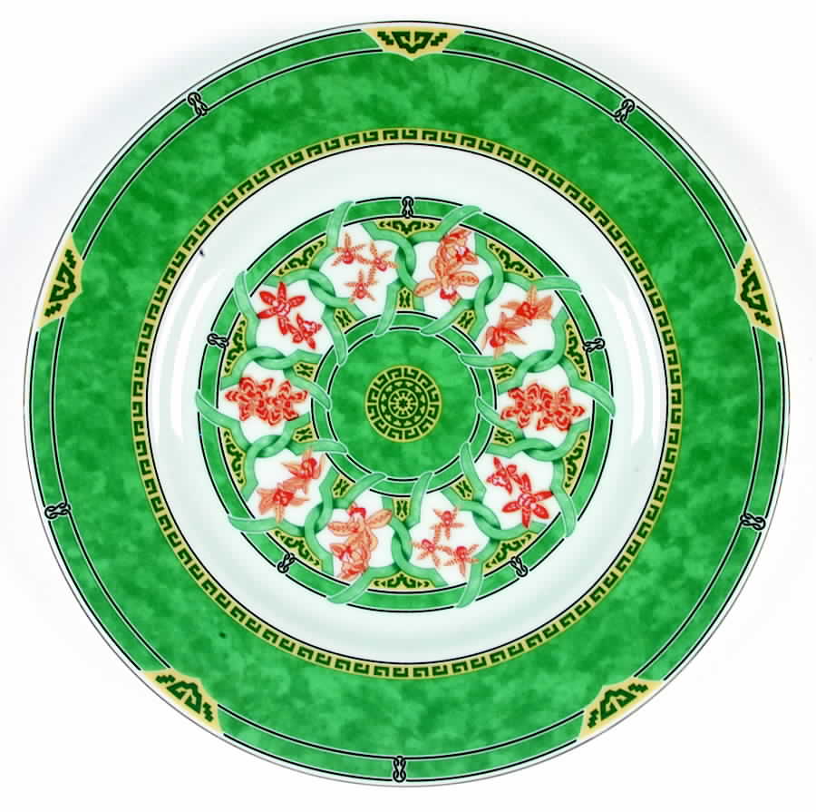 Ginkgo Vert Salad/Dessert Plate by Christofle-1