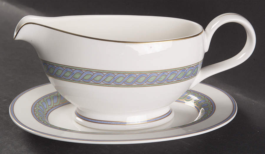 Torsada Open Sauce Boat & Underplate by Christofle-1