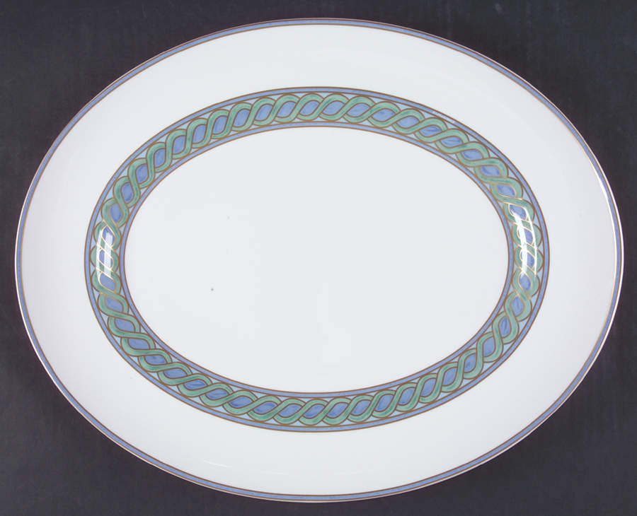 Torsada 15" Oval Serving Platter by Christofle-1