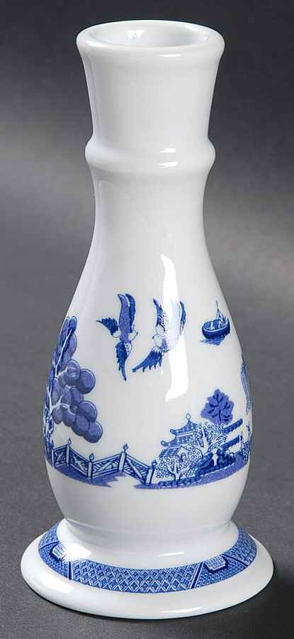 Blue Willow 5" Candlestick by Cuthbertson-1