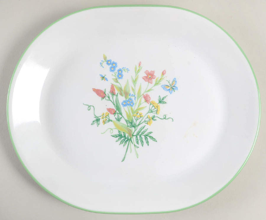 My Garden (Corelle) 12" Oval Serving Platter by Corning Corelle-1