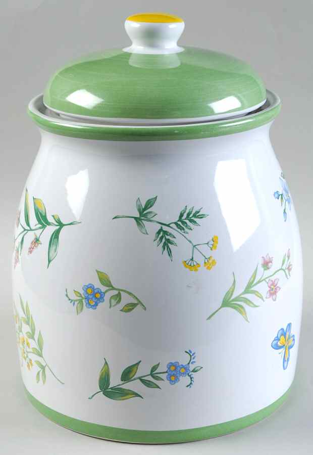 My Garden (Corelle) Cookie Jar & Lid by Corning Corelle-1