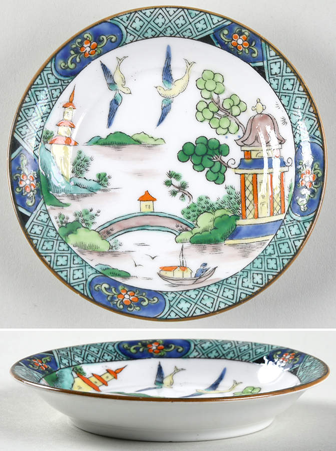 Ye Olde Willow Coaster by Crown Staffordshire-1