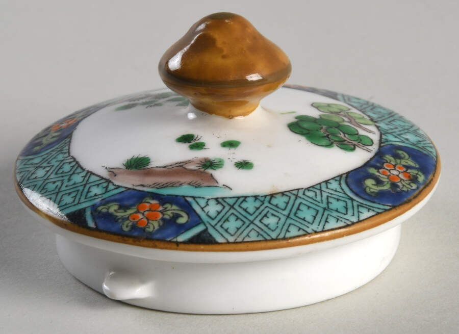 Ye Olde Willow Lid for Hot Water Jug by Crown Staffordshire-1