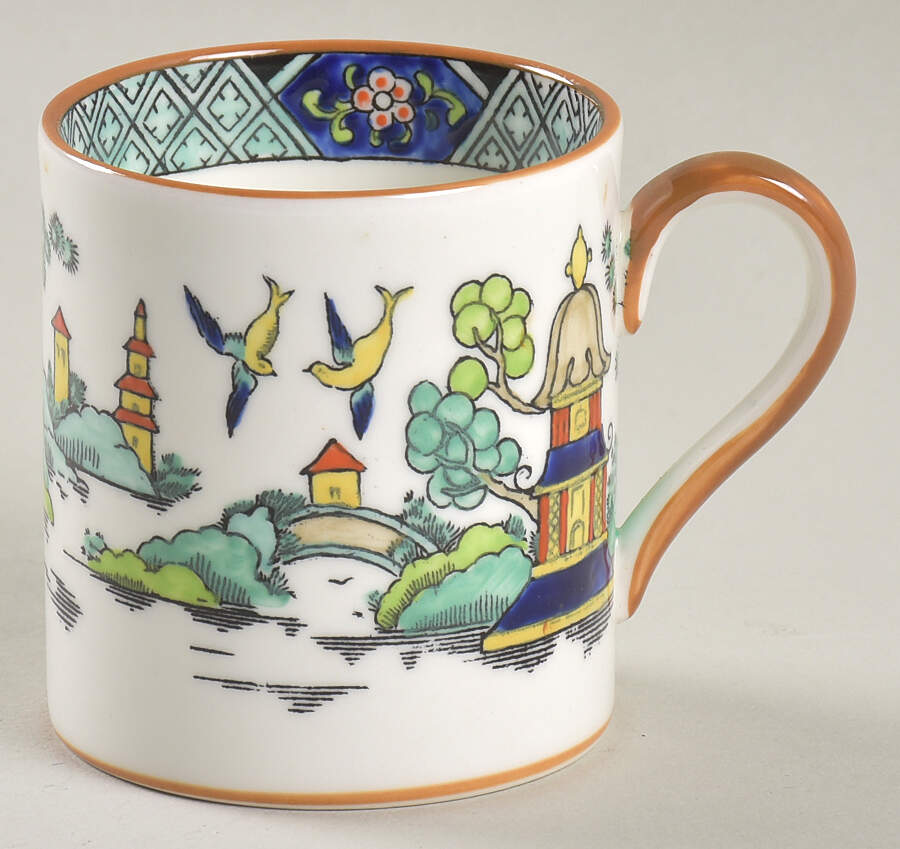 Ye Olde Willow Flat Demitasse Cup by Crown Staffordshire-1