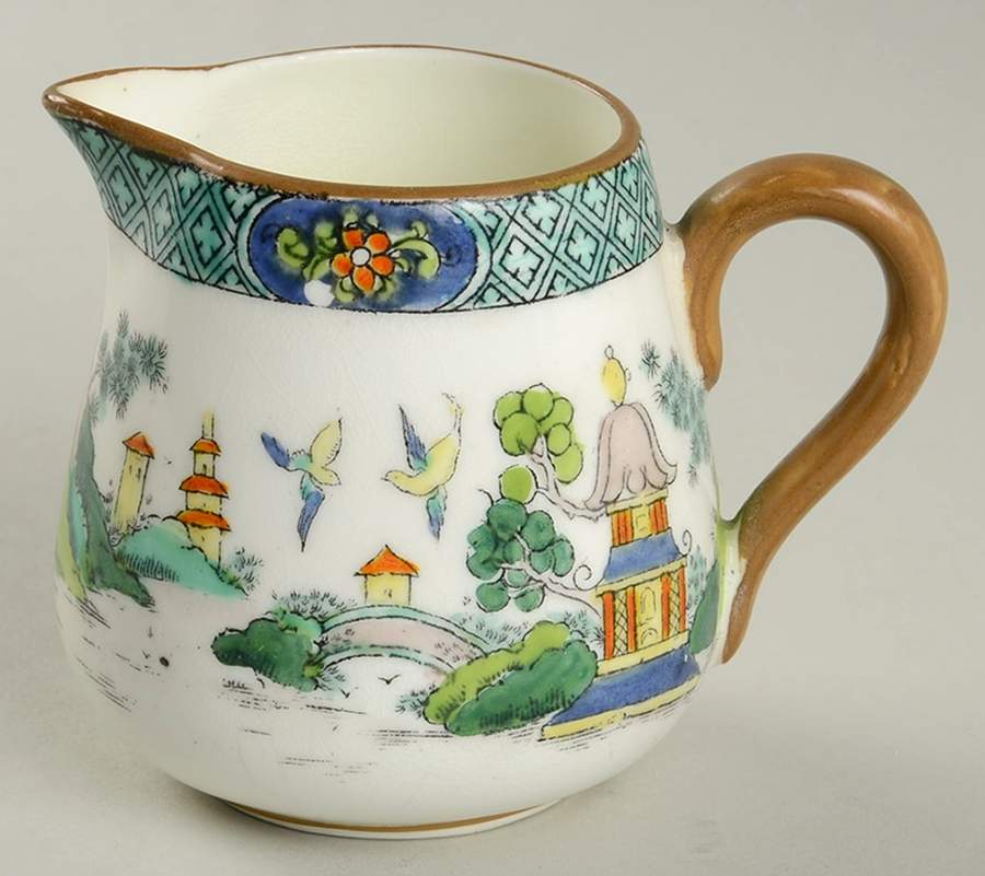 Ye Olde Willow Creamer by Crown Staffordshire-1