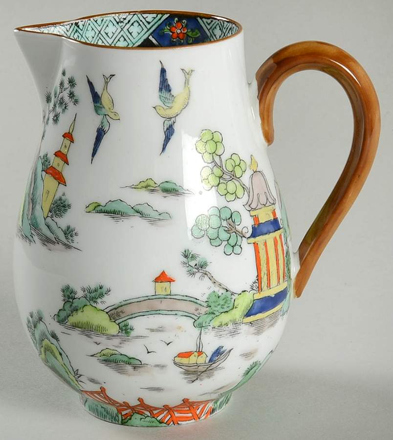 Ye Olde Willow Creamer by Crown Staffordshire-1