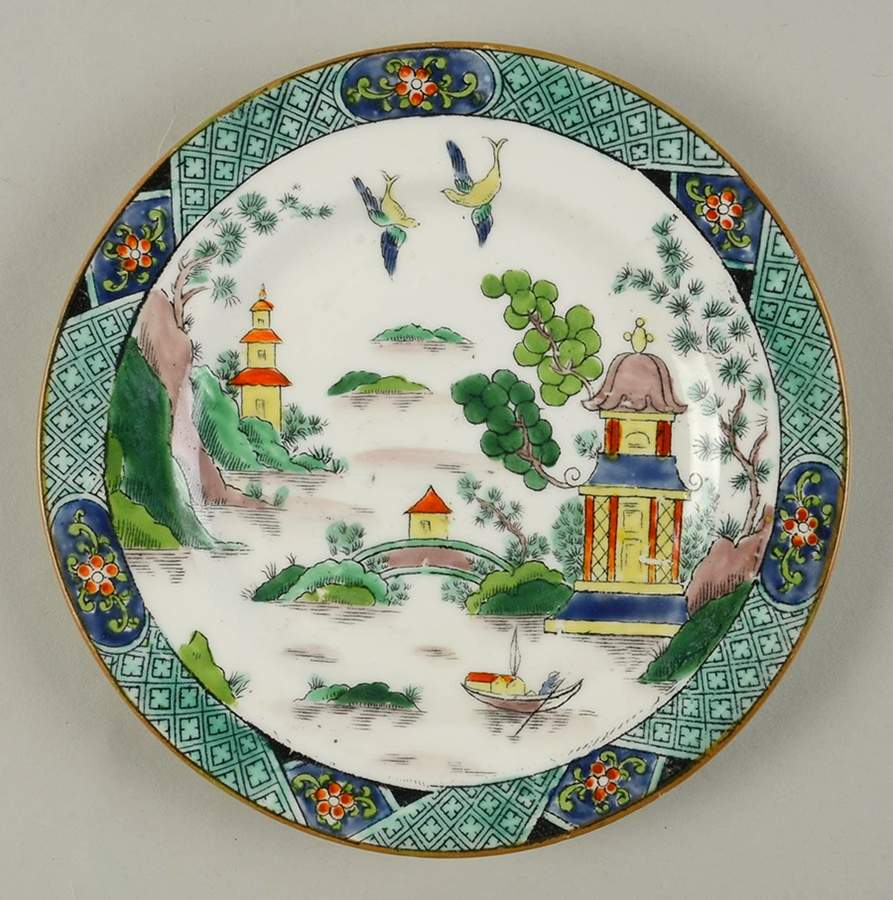Ye Olde Willow Bread & Butter Plate by Crown Staffordshire-1
