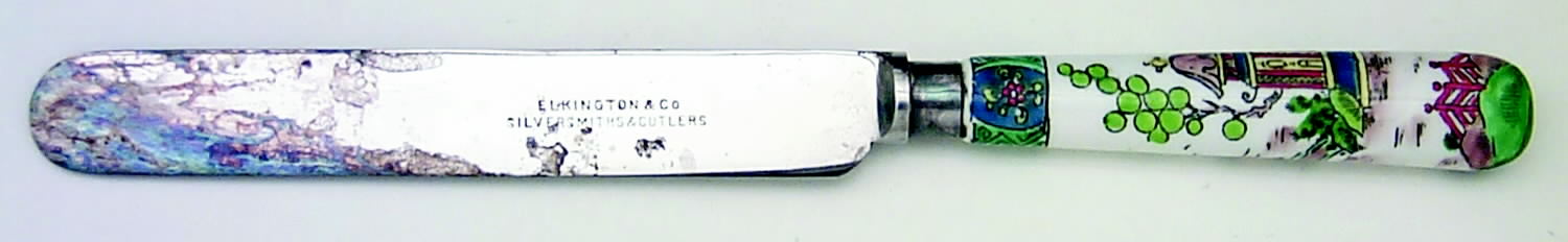 Ye Olde Willow Large Dinner Knife by Crown Staffordshire-1