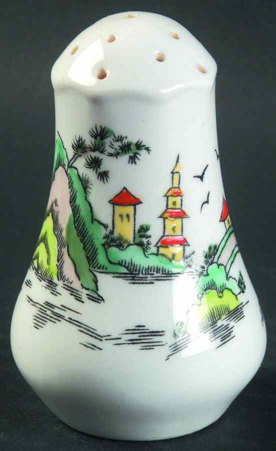 Ye Olde Willow Pepper Shaker by Crown Staffordshire-1