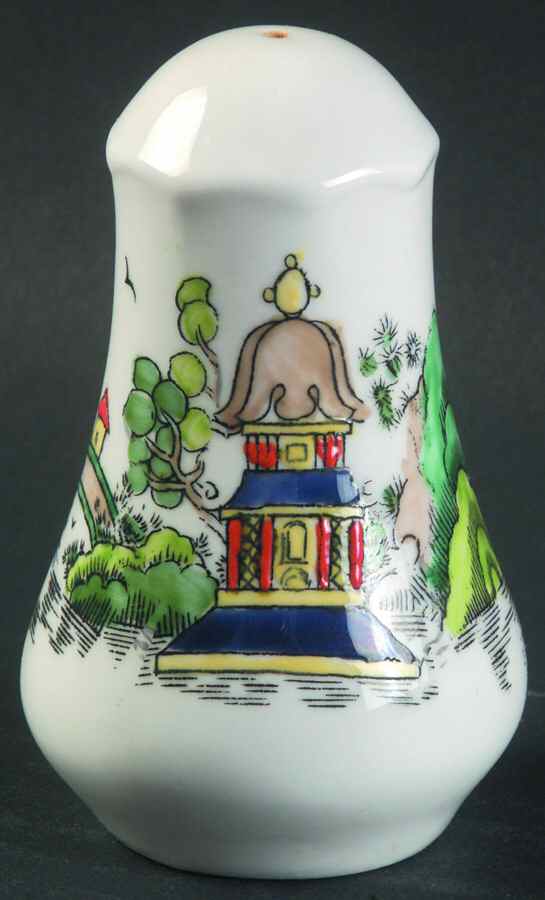 Ye Olde Willow Salt Shaker by Crown Staffordshire-1