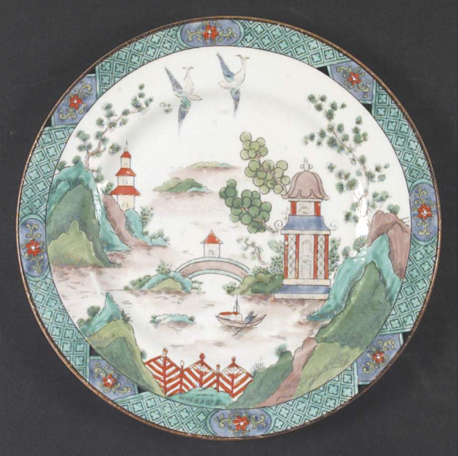 Ye Olde Willow Luncheon Plate by Crown Staffordshire-1