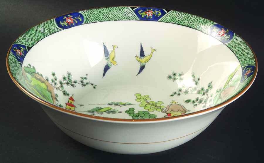 Ye Olde Willow 8" Round Vegetable Bowl by Crown Staffordshire-1