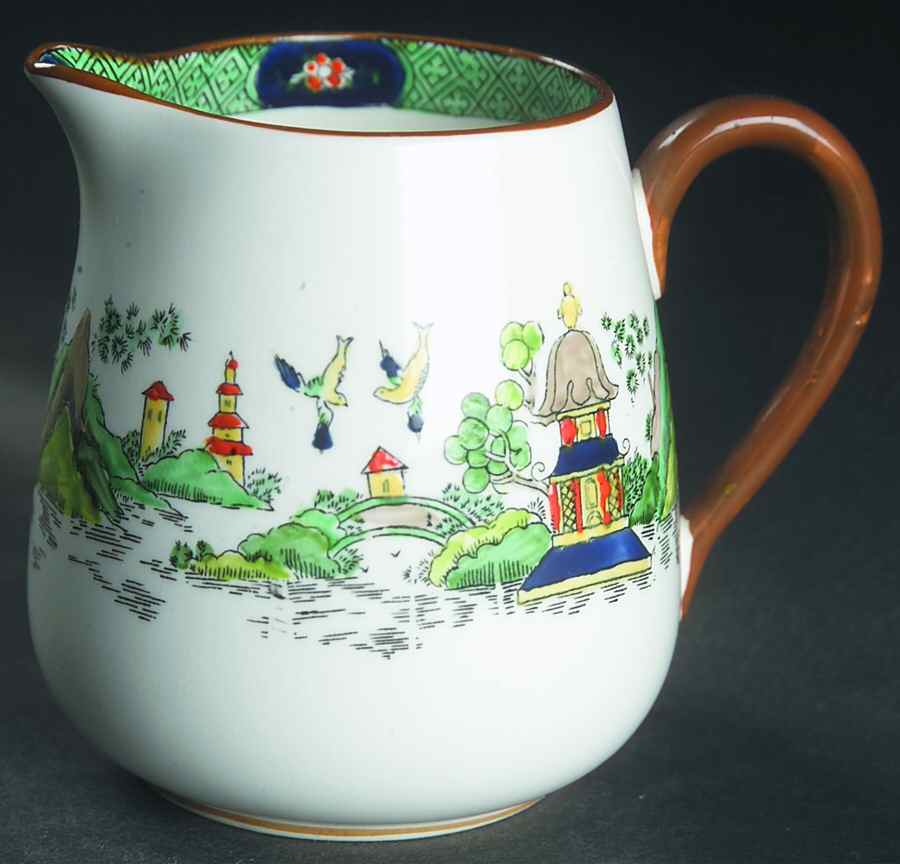 Ye Olde Willow Creamer by Crown Staffordshire-1