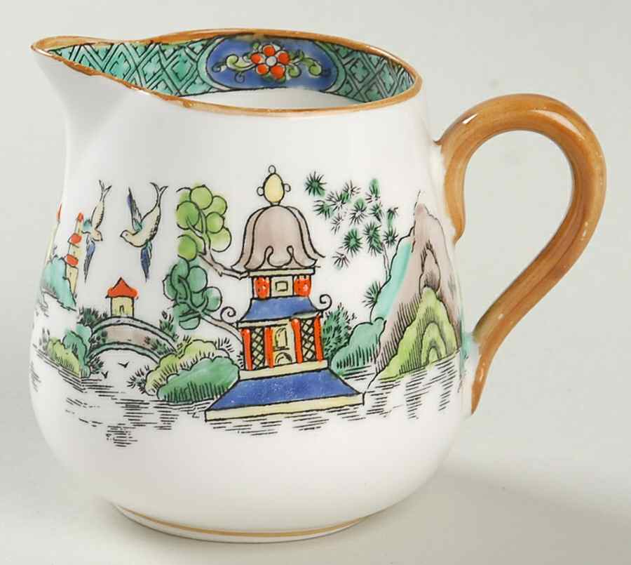 Ye Olde Willow Creamer by Crown Staffordshire-1