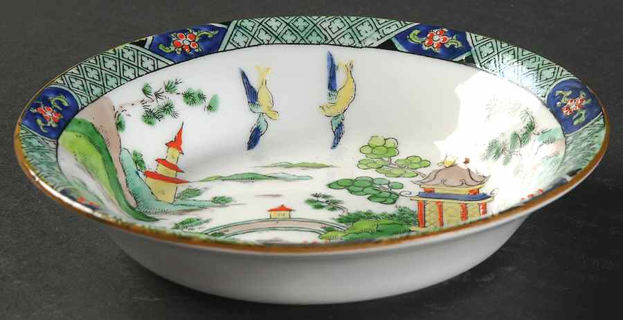 Ye Olde Willow Fruit/Dessert (Sauce) Bowl by Crown Staffordshire-1