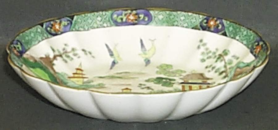 Ye Olde Willow 5" Round Fluted Bowl by Crown Staffordshire-1