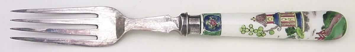 Ye Olde Willow Dinner Fork (7 1/2" or Larger) by Crown Staffordshire-1