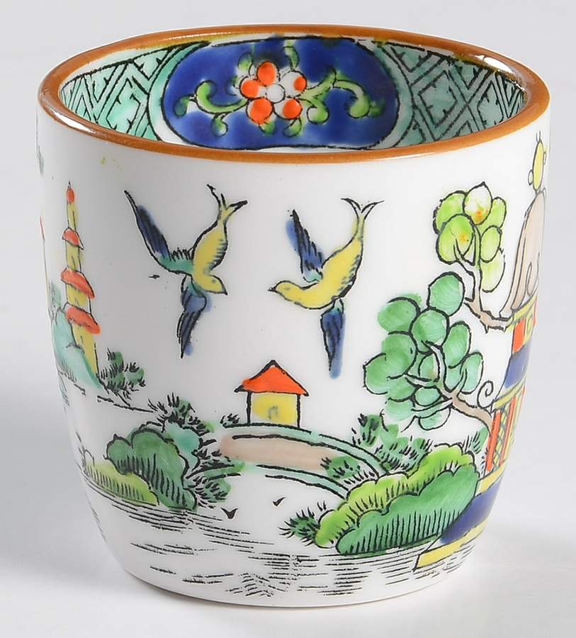 Ye Olde Willow Single Egg Cup by Crown Staffordshire-1