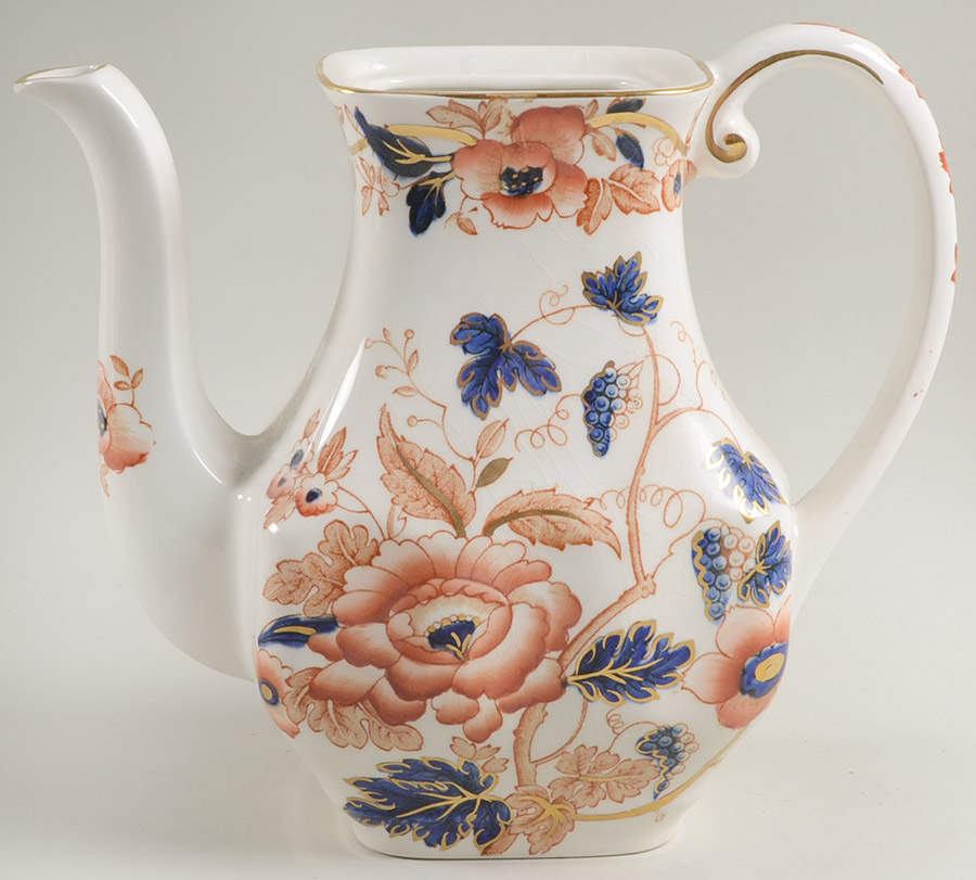 Old Derby Coffee Pot No Lid by Crown Staffordshire-1