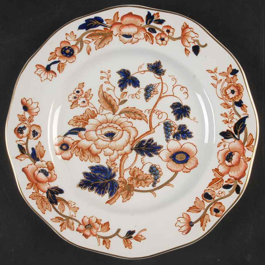 Old Derby Salad Plate by Crown Staffordshire-1