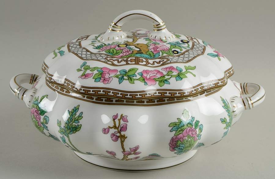 Indian Tree Multicolor (Scalloped, Newer) Round Covered Vegetable by Coalport-1